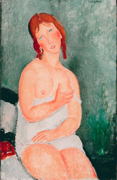 Junge Frau im Hemd von Amedeo Modigliani