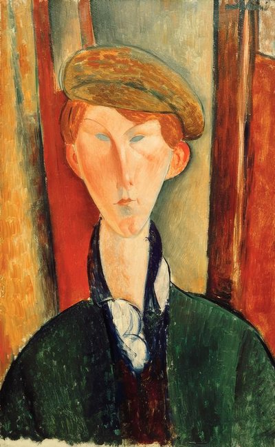 Junger Mann mit Mütze von Amedeo Modigliani