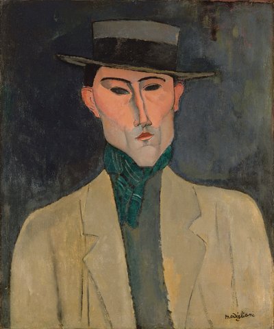 Mann mit Hut von Amedeo Modigliani