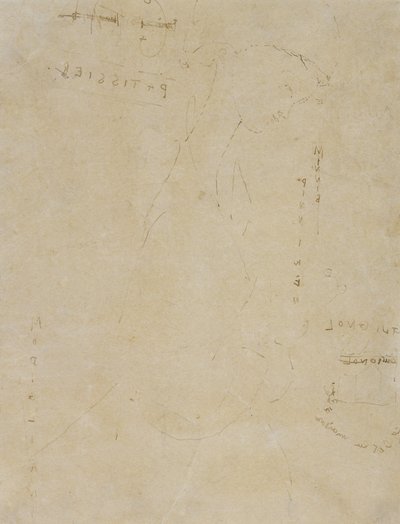Skizze von Minnie Pinniken in der Konditorei von Amedeo Modigliani