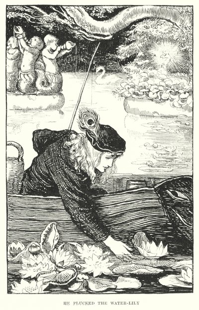 Er pflückte die Seerose (Gravur) von Amelia M. (attr.to) Bowerley or Bauerle