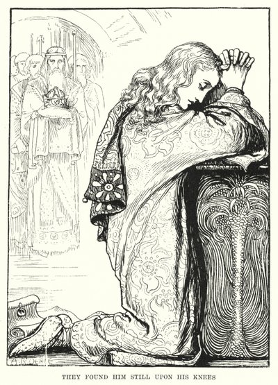 Sie fanden ihn immer noch auf seinen Knien (Gravur) von Amelia M. (attr.to) Bowerley or Bauerle