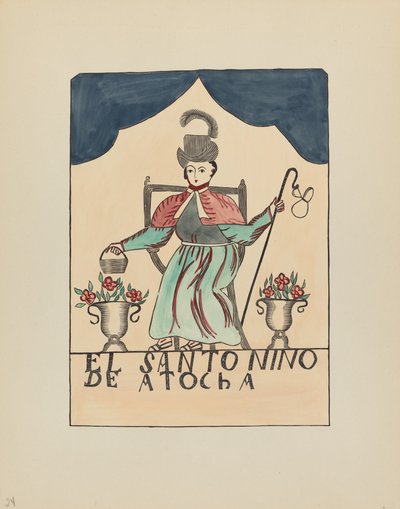 Teller 24: Das verlorene Kind von Atocha: Aus dem Portfolio "Spanische Kolonialdesigns von New Mexico" von American 20th Century