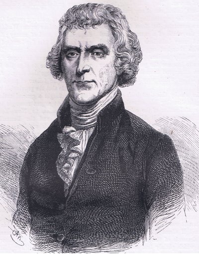Thomas Jefferson (Illustration aus Cassells Geschichte der Vereinigten Staaten) von American English school