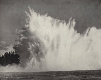 Excelsior Geyser, Yellowstone Valley, Wyoming (s/w Foto) von American Photographer (after)