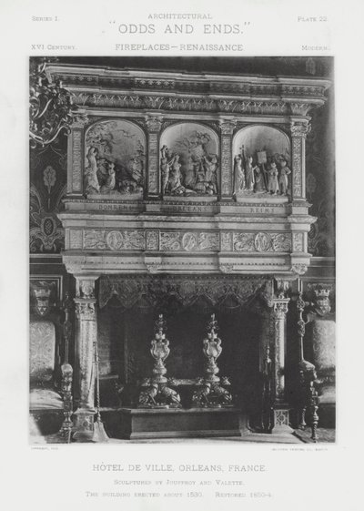 Kamin: Rathaus, Orleans, Frankreich von American Photographer (after)