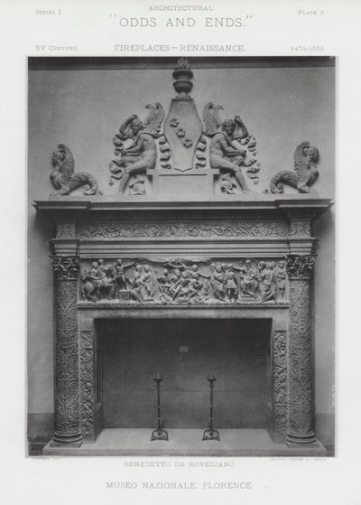 Kamin: Museo Nazionale, Florenz von American Photographer (after)
