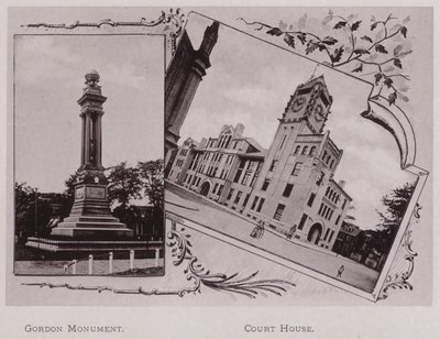 Gordon-Denkmal; Gerichtsgebäude (s/w Foto) von American Photographer (after)
