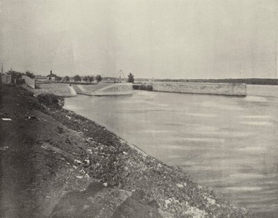 Government Locks bei Keokuk, Iowa (s/w Foto) von American Photographer (after)