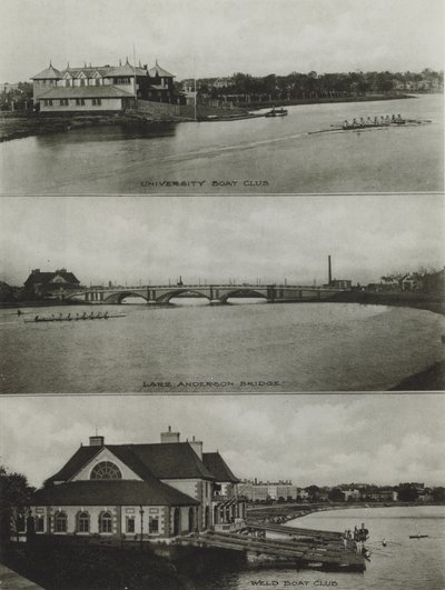 Harvard University: University Boat Club, Larz Anderson Bridge, Weld Boat Club von American Photographer (after)