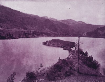 Lake San Cristoval, im Schoß der Ouray Mountains, Colorado (s/w Foto) von American Photographer (after)