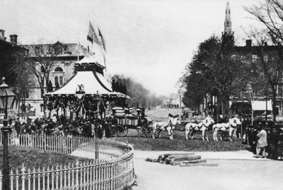 Aufbahrung, Präsident Abraham Lincoln, Cleveland, Ohio, April 1865 von American Photographer (after)