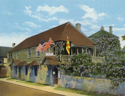 Ältestes Haus in den USA, St. Francis Street, St. Augustine, Florida (Foto) von American Photographer (after)