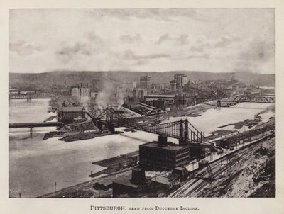 Pittsburgh: Pittsburgh, gesehen von Duquesne Incline von American Photographer (after)