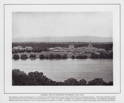 San Francisco: Gesamtansicht der Stanford University, Palo Alto (s/w Foto) von American Photographer (after)