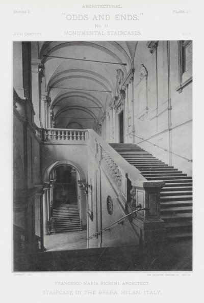 Treppe in der Brera, Mailand, Italien von American Photographer (after)