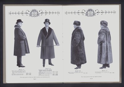 Doppelseite aus The Theater of Fur Fashion von American Photographer (after)