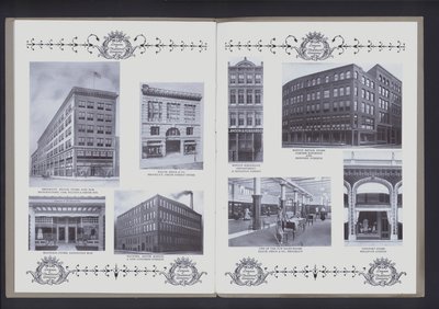 Doppelseitige Ausbreitung aus Das Theater der Pelzmode von American Photographer (after)