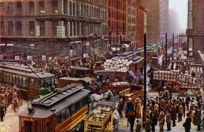 Ein geschäftiger Tag in der Dearborn und Randolph Straße von American Photographer