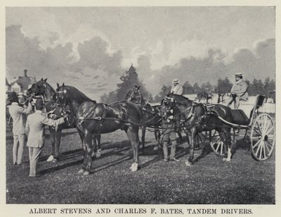Albert Stevens und Charles F. Bates, Tandemfahrer von American Photographer