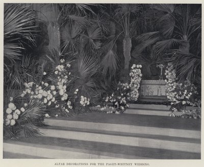 Altardekorationen für die Paget-Whitney-Hochzeit von American Photographer