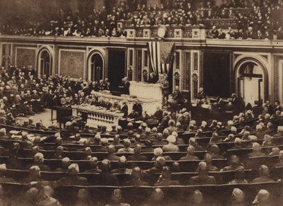 Amerika im Ersten Weltkrieg: Um 20:30 Uhr am Abend des 2. April von American Photographer