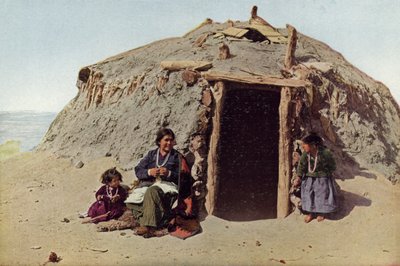 Elle von Ganado, Indian Building, Albuquerque, berühmteste Weberin unter den Navajos von American Photographer