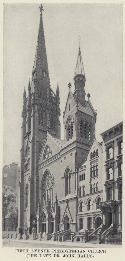 Fifth Avenue Presbyterian Church, die späte Dr. John Hall