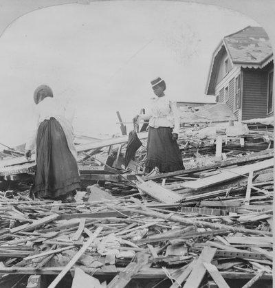 Galveston-Katastrophe, versuchen herauszufinden, wo ihr Haus stand von American Photographer