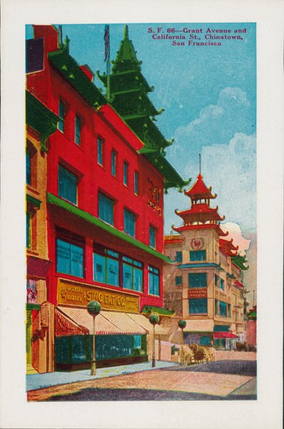 Grant Avenue und California Street, Chinatown, San Francisco von American Photographer