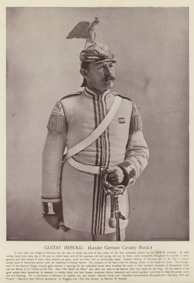 Gustav Herold, Leiter der deutschen Kavallerieband von American Photographer