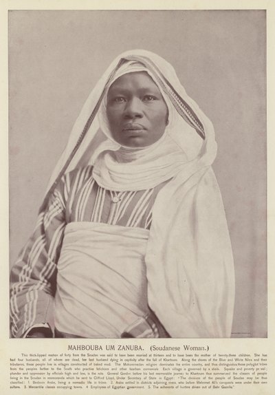 Mahbouba Um Zanuba, Sudanische Frau von American Photographer