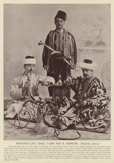 Monahan Levi, Isaac Cohn und H Hondon, Türkische Juden von American Photographer