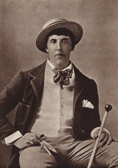 Oscar Wilde, irischer Dichter und Dramatiker, in Amerika von American Photographer