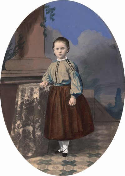 Porträt eines Mädchens, 1860er von American Photographer