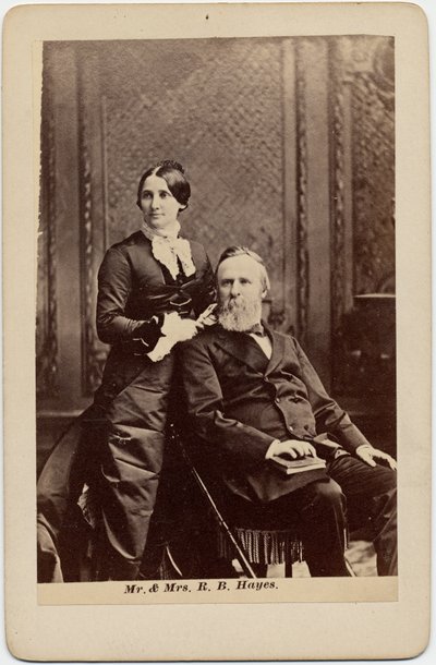 Rutherford Birchard Hayes (1822-93), 19. Präsident der USA, und Lucy Ware Webb Hayes (1831-89), seine Frau von American Photographer