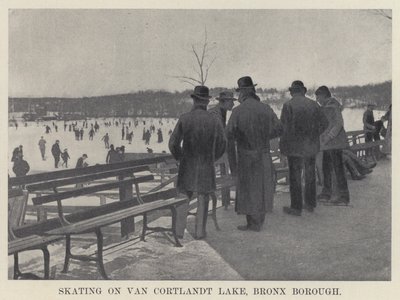 Schlittschuhlaufen auf dem Van Cortlandt Lake, Bronx Borough von American Photographer