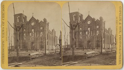 St. Michaels Kirche nach dem Chicagoer Brand von 1871 von American Photographer