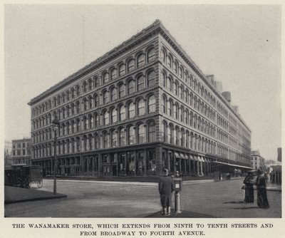 Das Wanamaker-Geschäft, das sich von der Neunten bis zur Zehnten Straße und von der Broadway bis zur Fourth Avenue erstreckt von American Photographer
