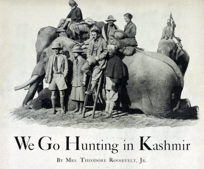 Theodore Roosevelt III und Eleanor Butler Alexander-Roosevelt auf der Jagd in Kaschmir, 1925 von American Photographer