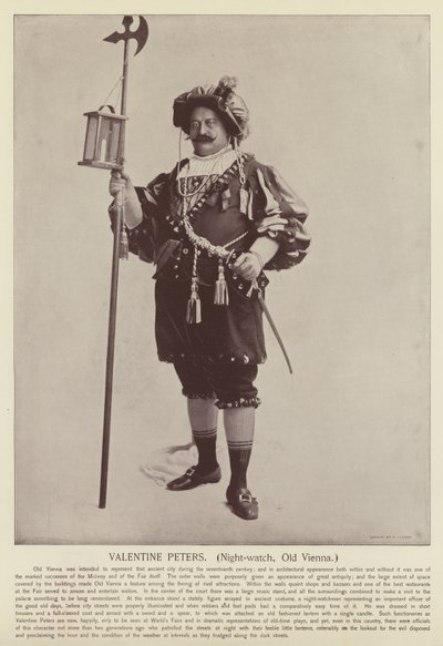 Valentine Peters, Nachtwächter, Altes Wien von American Photographer