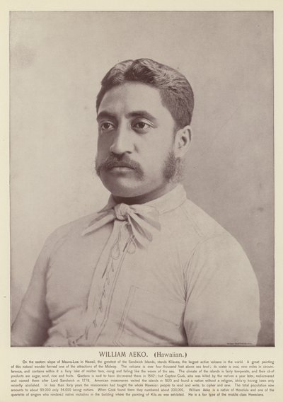 William Aeko, Hawaiianer von American Photographer