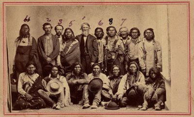 William F.M. Arny mit Apache- und Ute-Häuptlingen, 1867 von American Photographer