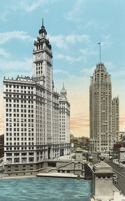 Wrigley Building und Tribune Tower von American Photographer