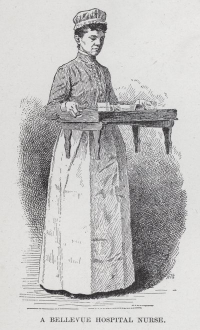 Eine Krankenschwester des Bellevue Hospitals von American School