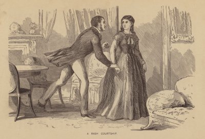 Ein unüberlegtes Werben (Gravur) von American School