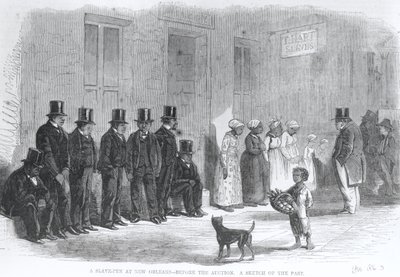 Ein Sklavenlager in New Orleans - Vor der Auktion, aus 