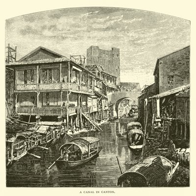 Ein Kanal in Kanton von American School