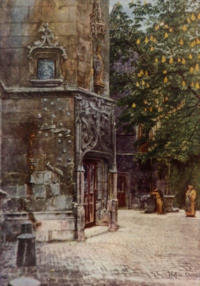 Eine geschützte Ecke von Paris (Farblithografie) von American School