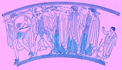 Entführung der Helena, Illustration aus Geschichte Griechenlands von Victor Duruy, veröffentlicht 1890 (digital verbessert) von American School